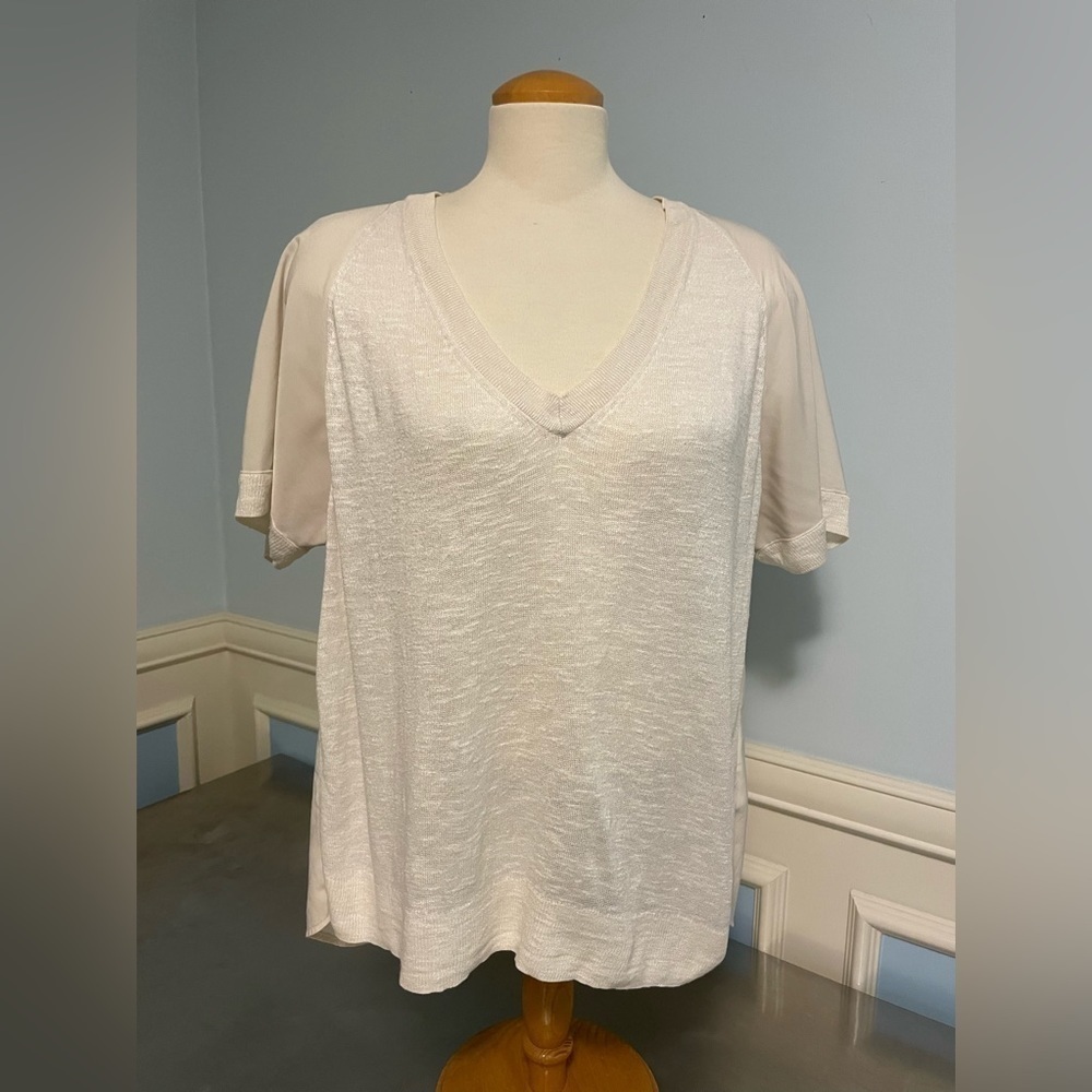 Banana Republic - oversized off white top